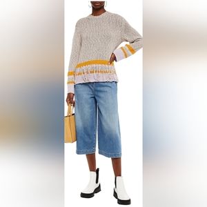 Raquel Allegra tasseled metallic sweater